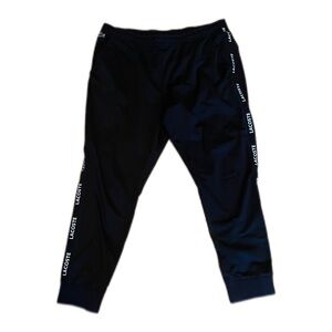 Lacoste Men's Black Tracksuit with Logo Detail